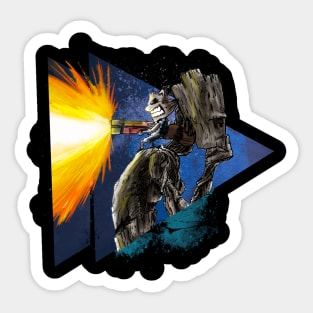 Smash rocket Sticker